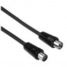 CABLE ANTENA M-H 1M 75DB NEGRO HAMA