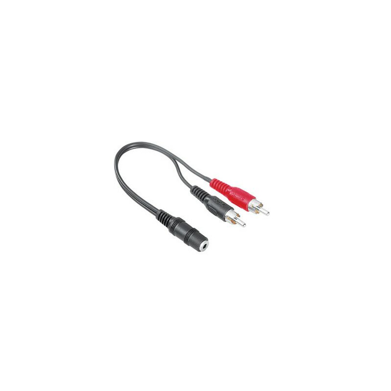 Adapt Jack 3 5mm Stereo Hembra a 2RCA Macho HAMA Adapt Jack 3 5mm Stereo Hembra a 2RCA Macho HAMA