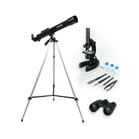 Kit Telescopio/Microscopio/Binocular celestron