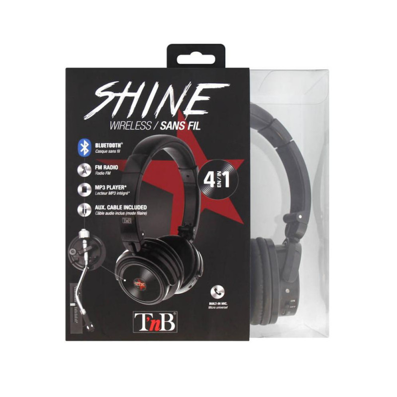 Auricular Bluetooth Radio FM 4 en1 vinyle tnb Auricular Bluetooth Radio FM 4 en1 vinyle tnb