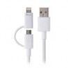 2 IN 1 CHARGE LIGHTNING   MICRO USB 