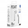 AURICULAR BLUETOOTH 5 0 BLANCO CON ESTUCHE CARGA B