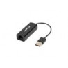 ADAPTADOR USB LANBERG 2 0/ETHERNET RJ45 100 MB