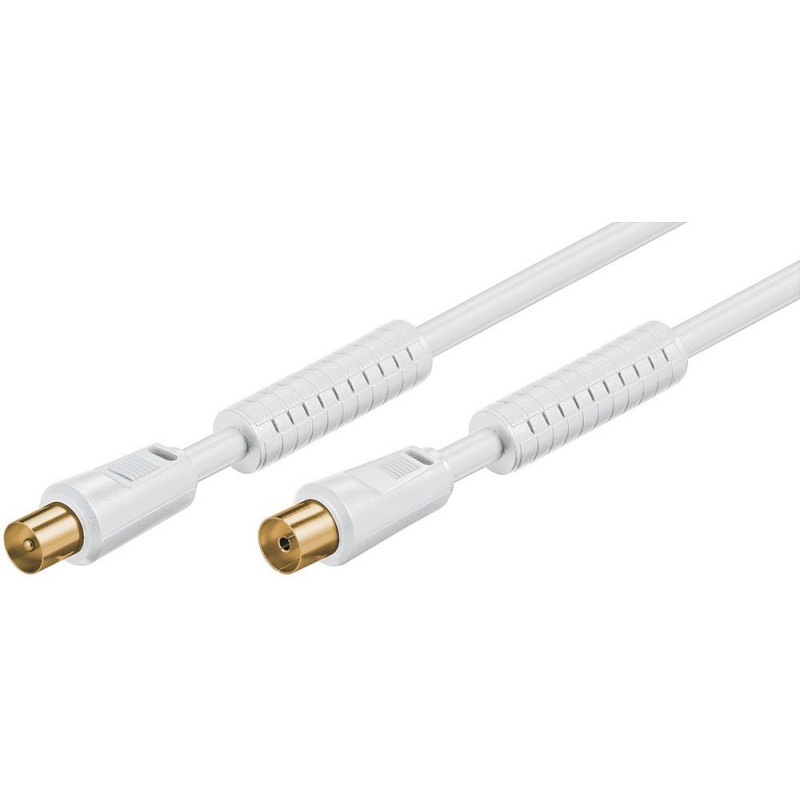 CABLE ANTENA 5M CON FERRITA BLANCO WIRBOO CABLE ANTENA 5M CON FERRITA BLANCO WIRBOO