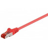 Cable de conexión CAT 6 S / FTP  PiMF   rojo 2mts