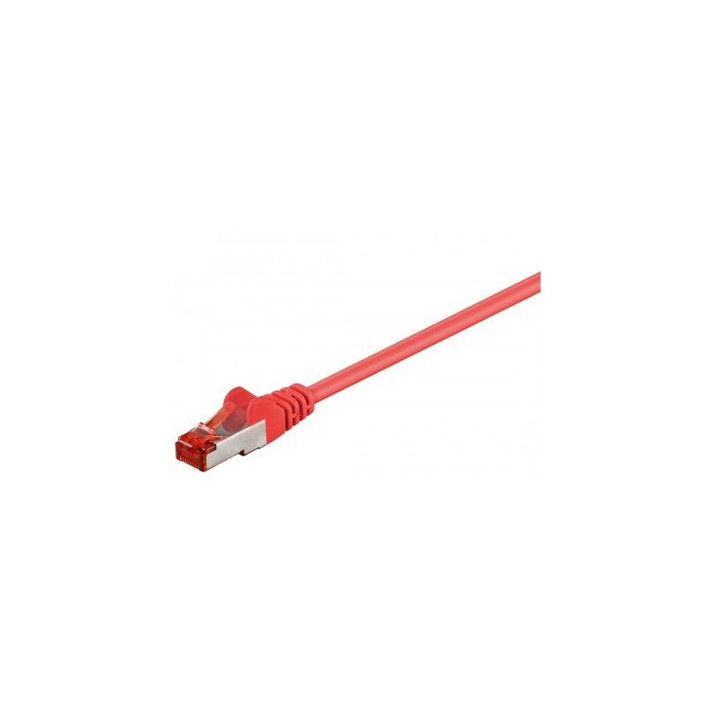 Cable de conexión CAT 6 S / FTP PiMF rojo 3mts Cable de conexión CAT 6 S / FTP PiMF rojo 3mts