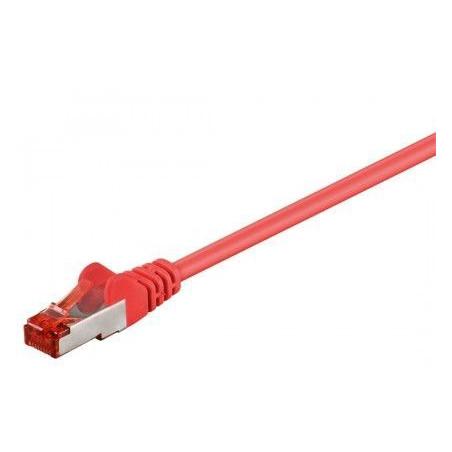 Cable de conexión CAT 6 S / FTP  PiMF   rojo 3mts