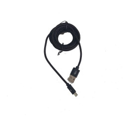 Cable de carga y datos microUSB 2 5m negro WIRBOO