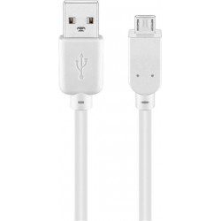 Cable USB 2 0 de alta velocidad  blanco WIRBOO