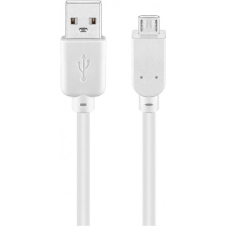 Cable USB 2 0 de alta velocidad  blanco WIRBOO