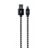 Cable de carga y datos microUSB 2 5m N Y B  WIRBOO
