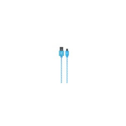 Cable de carga y datos micro USB 2 5m AZUL WIRBOO