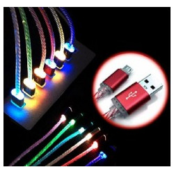 Cable de carga y datos USB 8pines LUZ VERDE WIRBOO