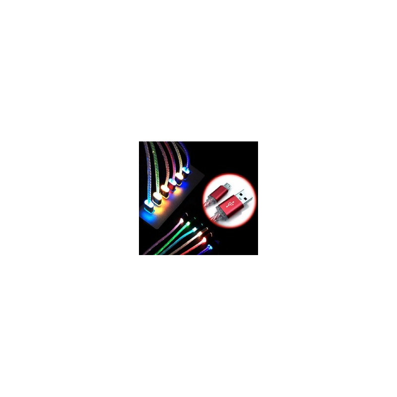 Cable de carga y datos USB 8pines LUZ VERDE WIRBOO Cable de carga y datos USB 8pines LUZ VERDE WIRBOO