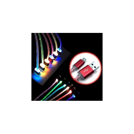 Cable de carga y datos USB 8pines LUZ VERDE WIRBOO