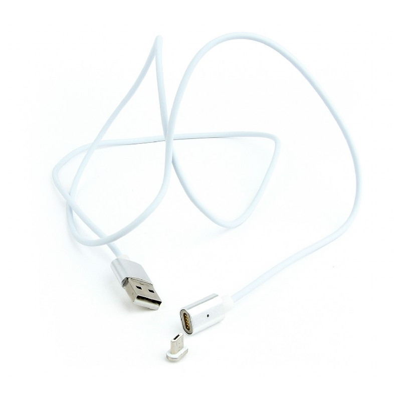 Magnetic Micro USB cable silver 1 m WIRBOO Magnetic Micro USB cable silver 1 m WIRBOO