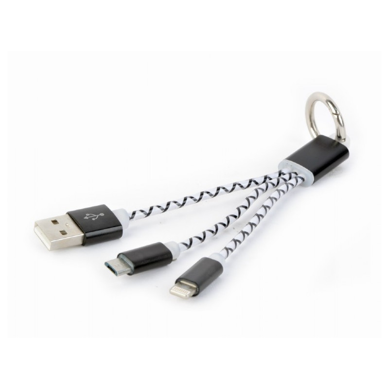 llavero Cable combinado de carga USB WIRBOO negro llavero Cable combinado de carga USB WIRBOO negro