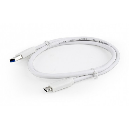 Cable USB-C ™ a USB A 3 0  blanco WIRBOO