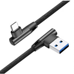 Cable USB-C a USB A 2 0 90    negro WIRBOO