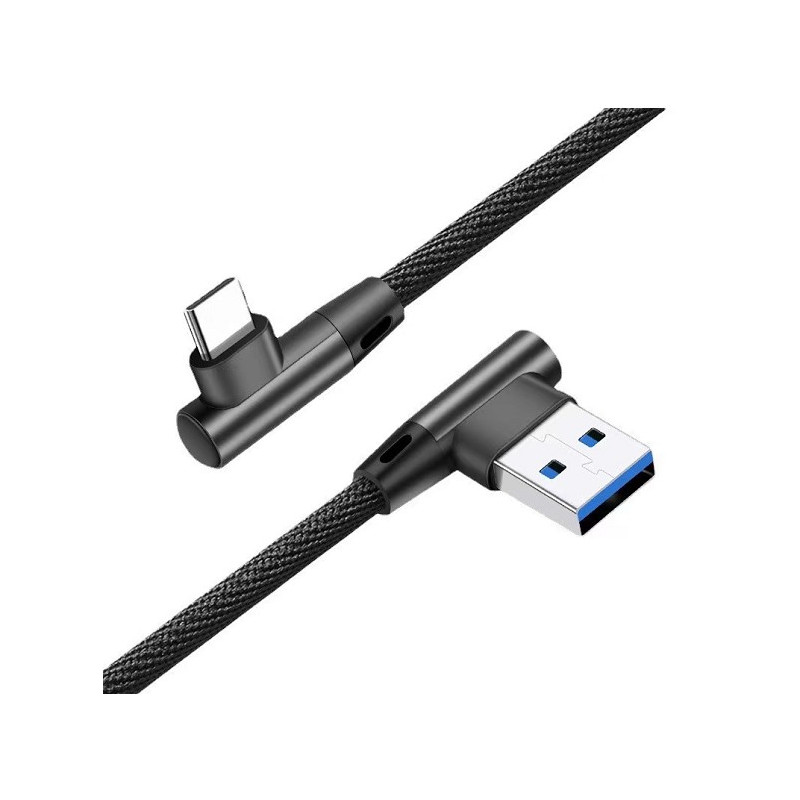 Cable USB-C a USB A 2 0 90 negro WIRBOO Cable USB-C a USB A 2 0 90 negro WIRBOO