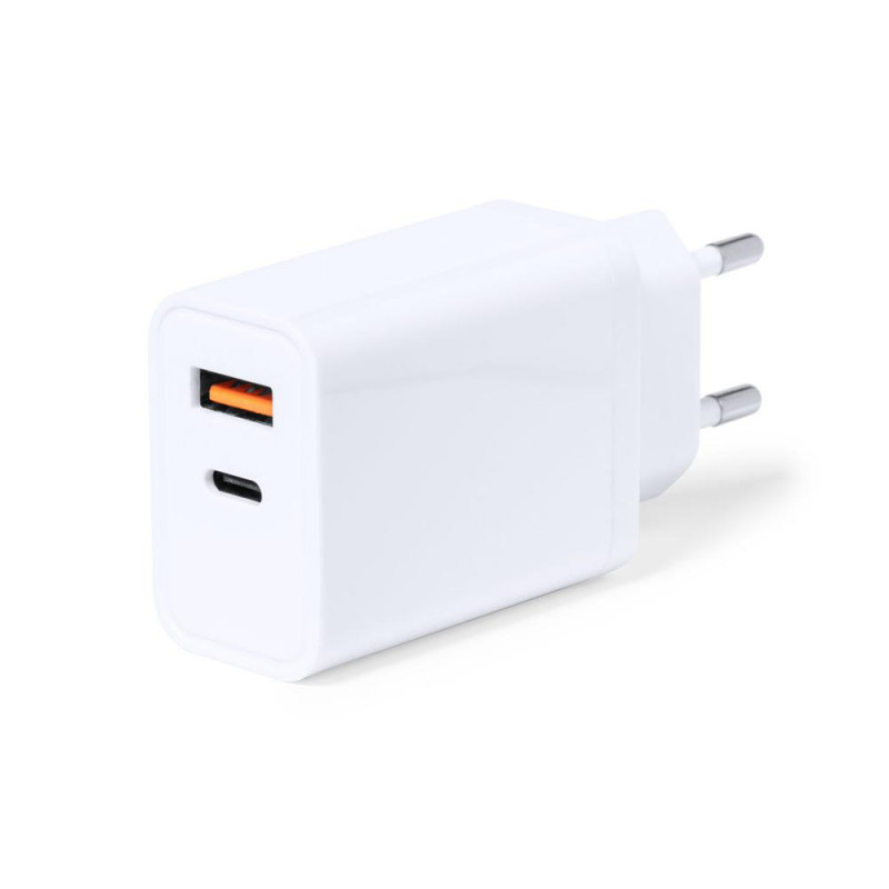 cargador tipo C y usb blanco WIRBOO