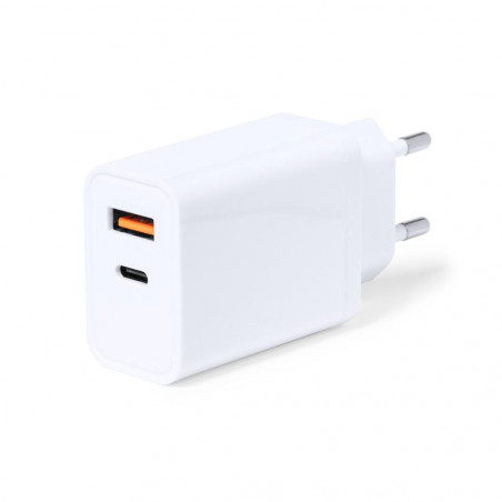 cargador tipo C y usb blanco WIRBOO