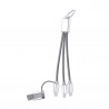 Conexión Micro USB  Tipo C y Lightning 5V DC2 4A S