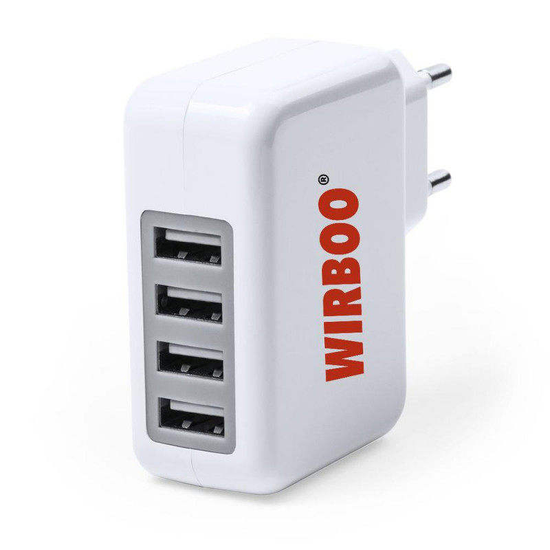 Cargador USB de pared multisalida 4 de 3 100 mA Cargador USB de pared multisalida 4 de 3 100 mA