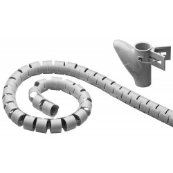 ORGANIZADOR DE CABLE BLANCO 2 5 M CON 20 MM WIRBOO