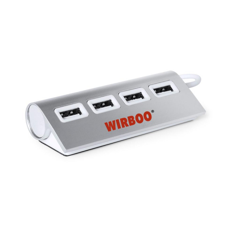 puerto USB 4 entradas 1 salida WIRBOO silver puerto USB 4 entradas 1 salida WIRBOO silver