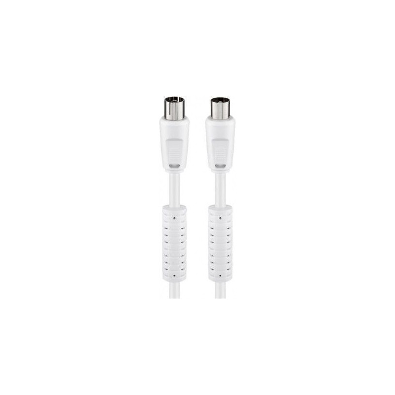 cable de antena con ferrita 1 5m 80 dB blanco cable de antena con ferrita 1 5m 80 dB blanco
