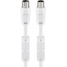 Cable de antena con ferritas  80 dB   2 5 m WIRBOO