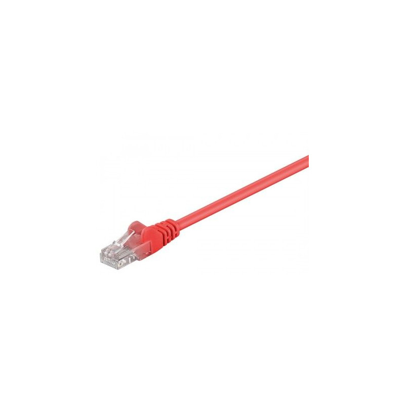 Cable de conexión CAT 5e  U / UTP  rojo 3mts