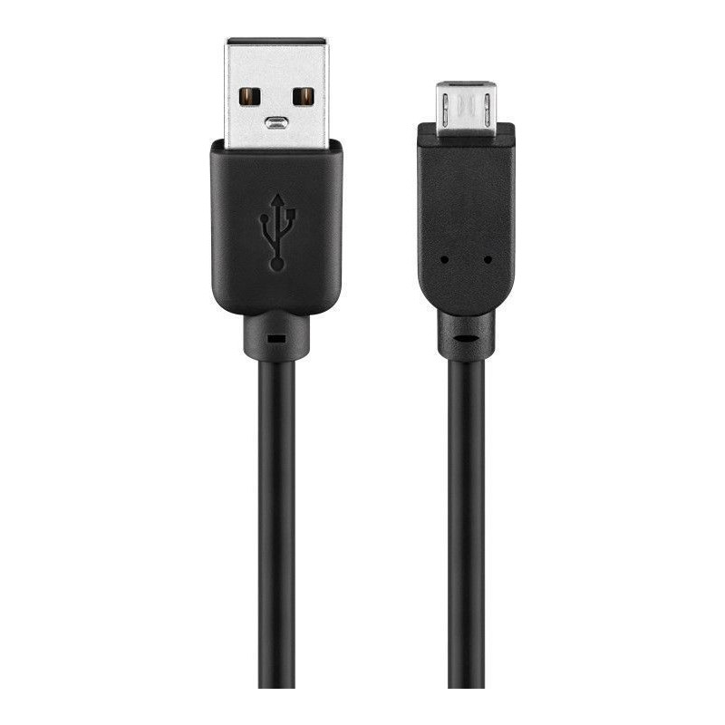 Cable USB 2 0 A MICRO USB 1M  negro