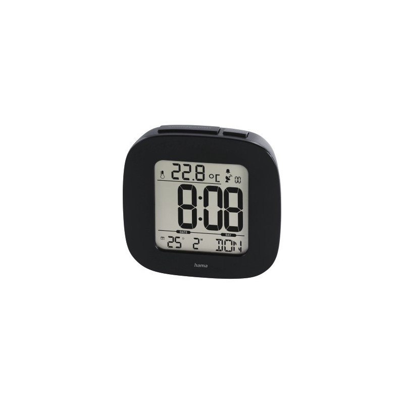 Reloj Despertador Radiocontrolado RC 45 Negro Reloj Despertador Radiocontrolado RC 45 Negro