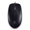 ratón logitech negro con cable 
