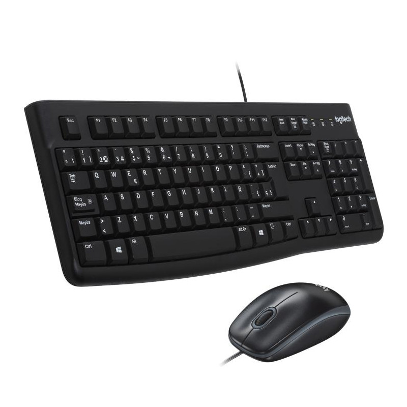 Logitech MK120 Combo con Teclado y Ratón con Cable Logitech MK120 Combo con Teclado y Ratón con Cable
