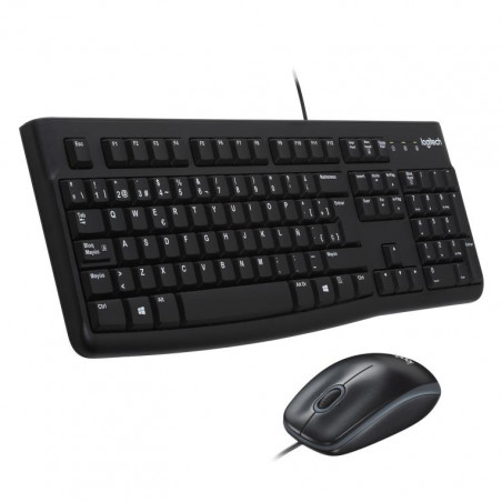 Logitech MK120 Combo con Teclado y Ratón con Cable