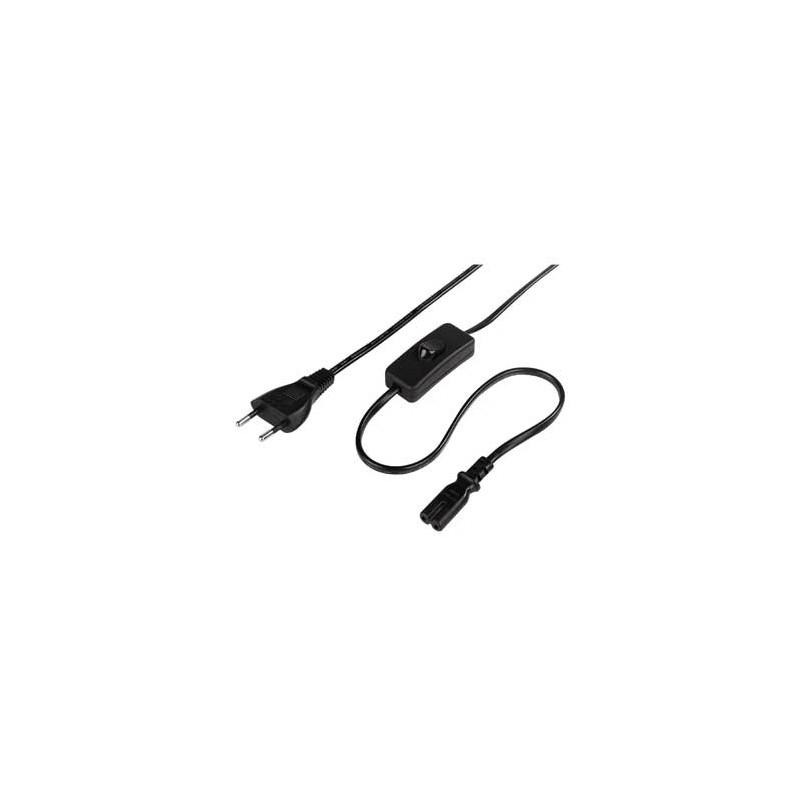 Cable Corriente Europea c/Interruptor 2m Negro Cable Corriente Europea c/Interruptor 2m Negro