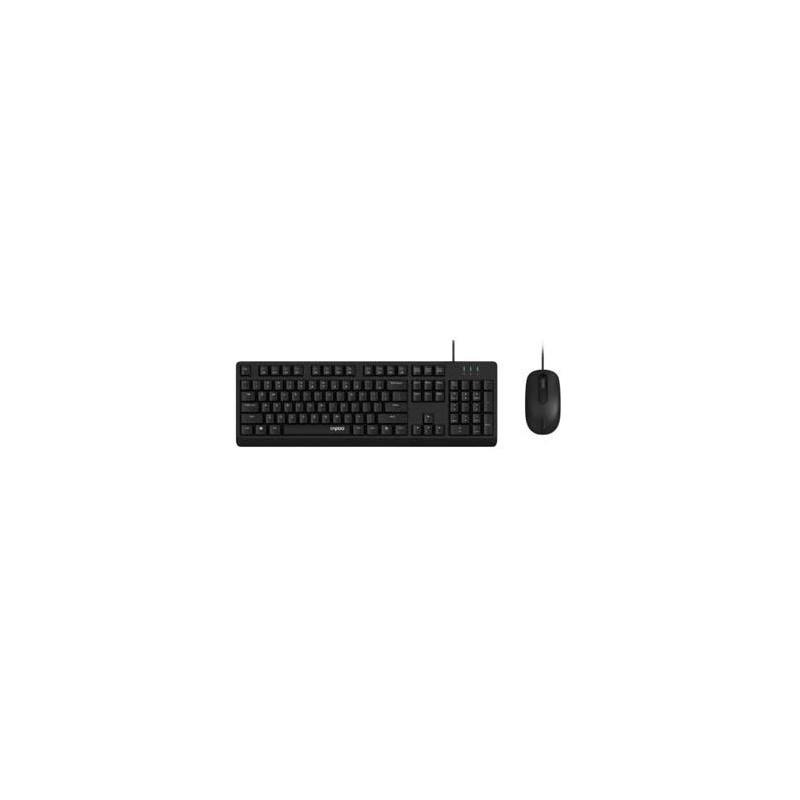 Rapoo NX1500 Teclado Ratón Negro Rapoo NX1500 Teclado Ratón Negro