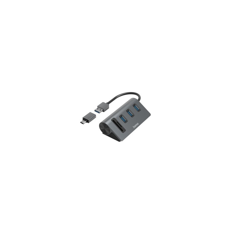Hub 2 0 5 puertos 3xUSB-A Lector SD microSD Hub 2 0 5 puertos 3xUSB-A Lector SD microSD
