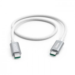 Cable USB C 3 2 5Gbps 5A 240W 1 5m Blanco