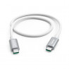 Cable USB C 3 2 5Gbps 5A 240W 1 5m Blanco