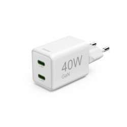 Cargador Super Mini 220V ``40W´´ 2xUSB-C PD GaN Bl