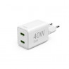 Cargador Super Mini 220V ``40W´´ 2xUSB-C PD GaN Bl
