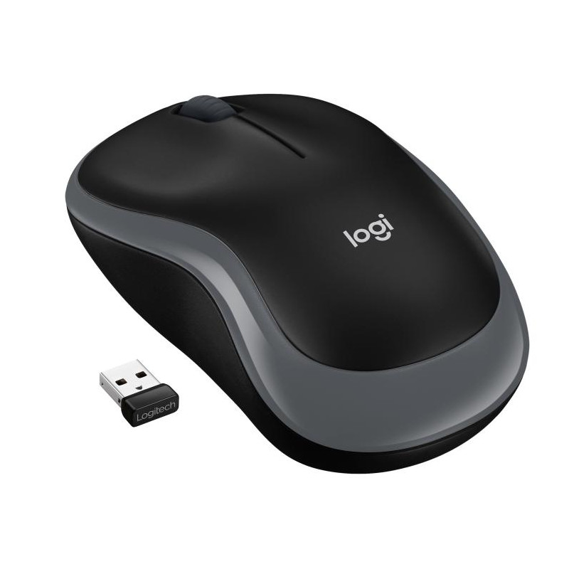 RATON LOGITECH M185 NEGRO GRIS RF INALAMBRICO PILA RATON LOGITECH M185 NEGRO GRIS RF INALAMBRICO PILA