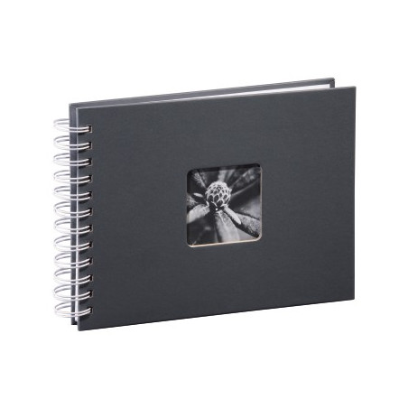 Album Pegar Spiral 24x17 50P Fine Art Gris/Blanco