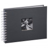 Album Pegar Spiral 24x17 50P Fine Art Gris/Blanco