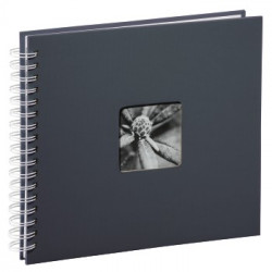 Album Pegar Spiral 28x24 50P Fine Art Gris/Blanco