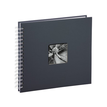 Album Pegar Spiral 28x24 50P Fine Art Gris/Blanco